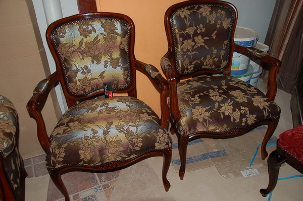 Рублево-Архангельское - обивка стульев, материал бархат