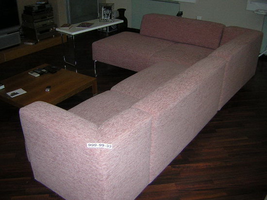 Цветной бульвар - обивка диванов, материал флок на флоке
