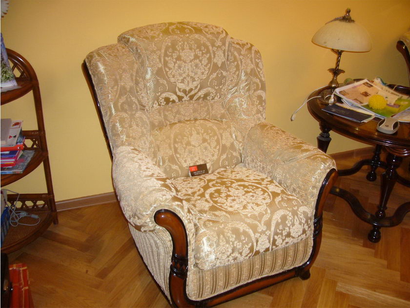 Белая дача - обивка стульев, материал натуральная кожа