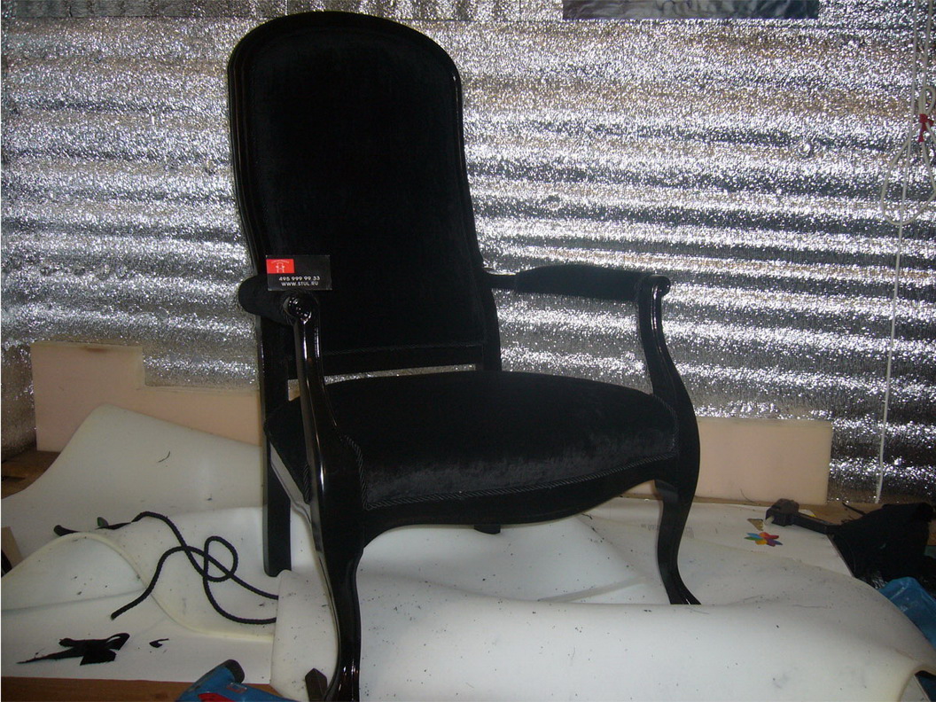 Сабурово - обшивка стульев, материал шенилл