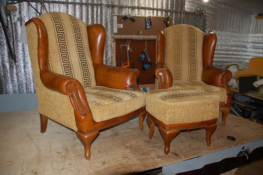 Район Красносельский - обшивка стульев, материал нубук