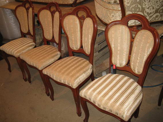 Живописная - обшивка стульев, материал замша