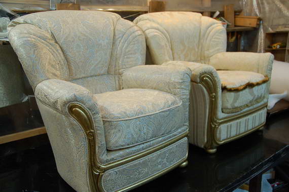 Бабушкинская - обшивка стульев, материал кожа