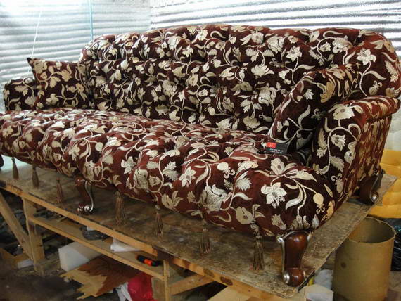 Район Арбат - обшивка диванов, материал антивандальные ткани