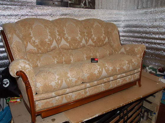 Белоомут - обшивка стульев, материал лен