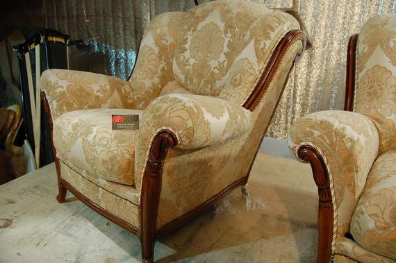 Шаховская - обшивка стульев, материал лен