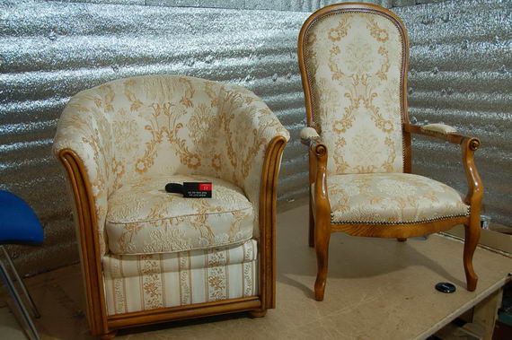 Район Гагаринский - перетяжка стульев, материал микрофибра