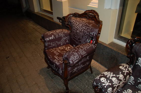 Барвиха - перетяжка стульев, материал гобелен