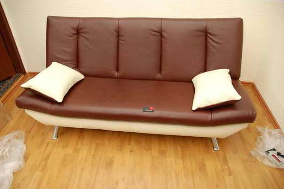 Аннино - перетяжка диванов, материал флок