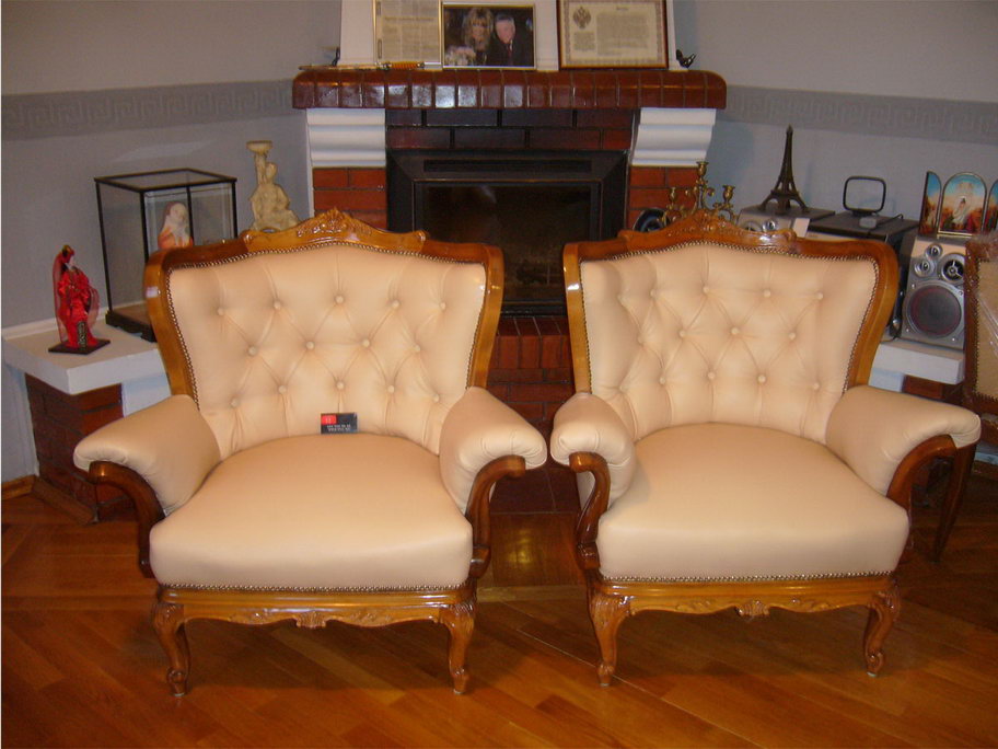 Алма-Атинская - перетяжка стульев, материал флок