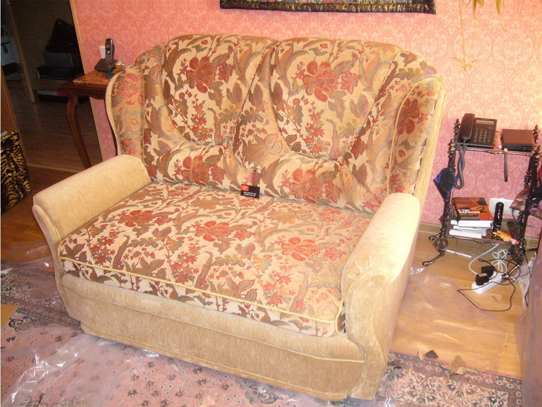 Каширский район - перетяжка мебели, материал ягуар