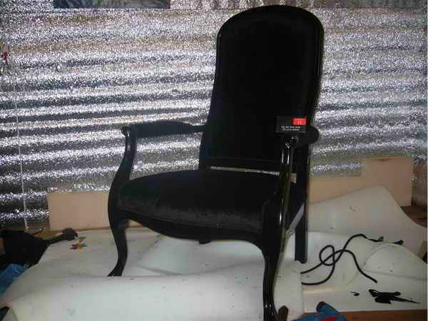 Баррикадная - пошив чехлов на кресла, материал лен