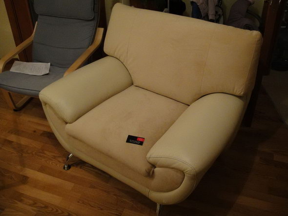 Хорлово - пошив чехлов на кресла, материал флок на флоке