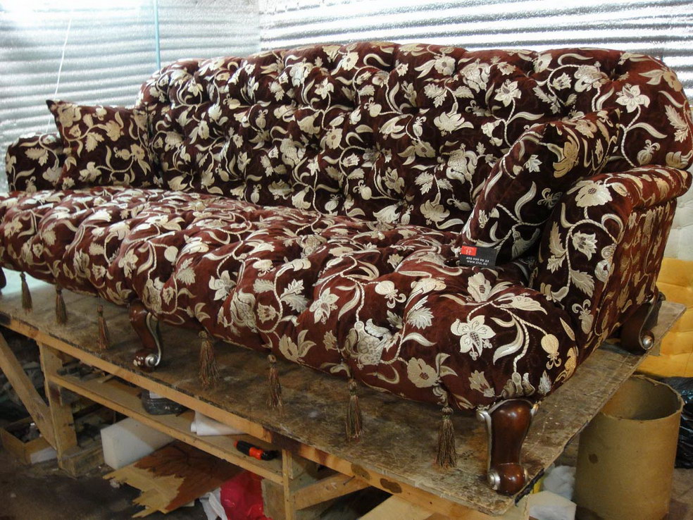 Измайловское шоссе - пошив чехлов на стулья, материал велюр