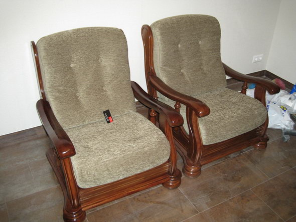 Алма-Атинская - пошив чехлов на кресла, материал велюр