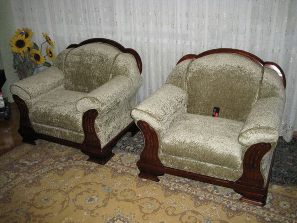 Сычево - пошив чехлов на стулья, материал кожзам