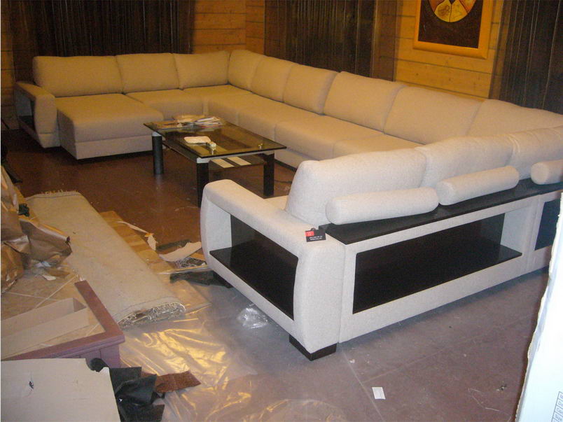 Зарайский район - реставрация диванов, материал кожзам