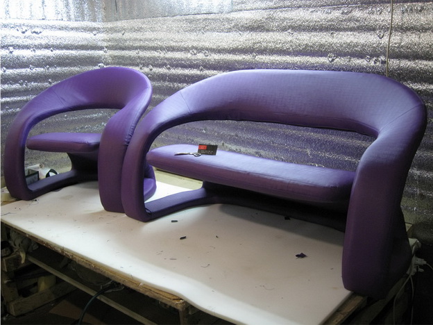 Багратионовская - реставрация стульев, материал флис