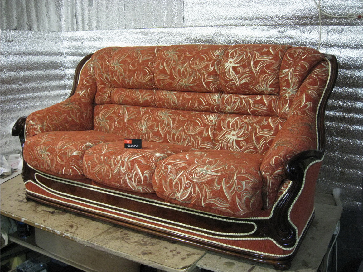 Тимирязевская - реставрация стульев, материал флис