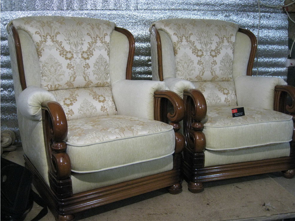 Бачуринская - реставрация стульев, материал скотчгард