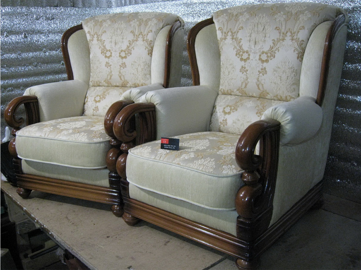Проспект Буденного - реставрация стульев, материал кожзам