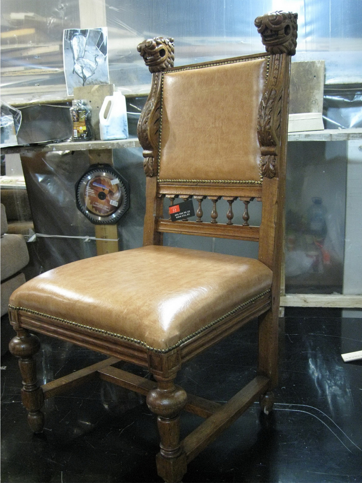Колюбакино - реставрация стульев, материал велюр