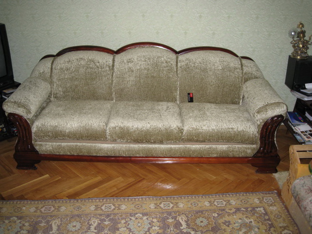 Достоевская - реставрация диванов, материал замша