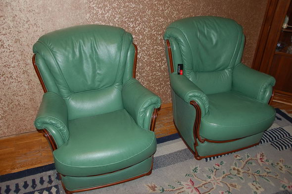 Волгоградский проспект - реставрация стульев, материал кожзам