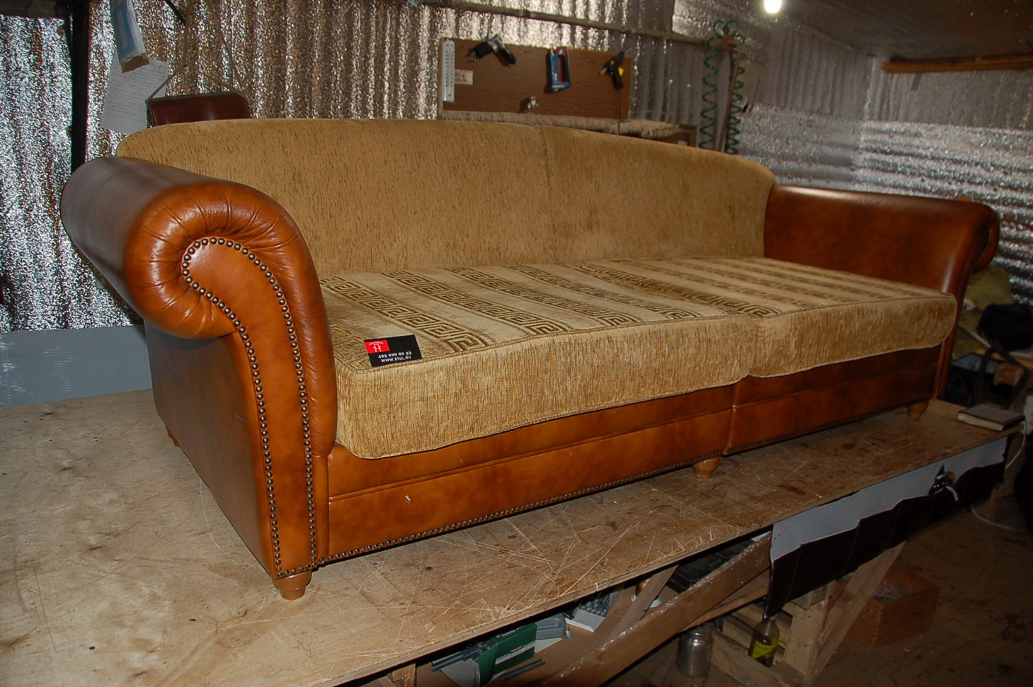 Алтуфьево - реставрация диванов, материал рококо
