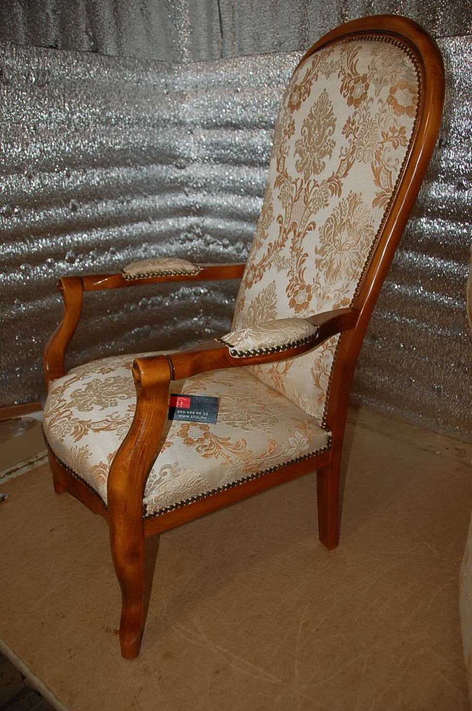 Шатура - реставрация мебели, материал замша