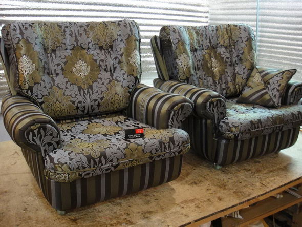 Баррикадная - реставрация стульев, материал лен