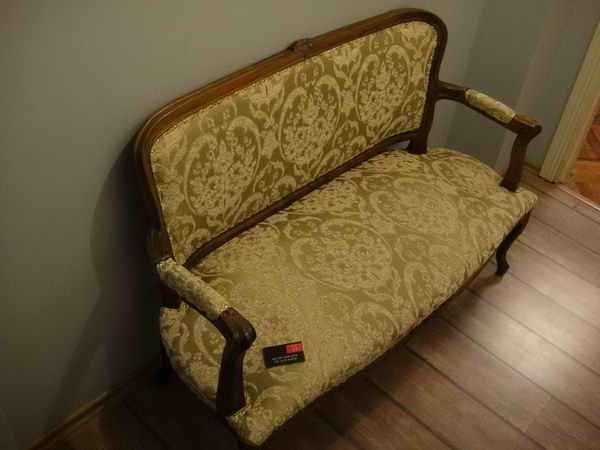 Пироговский - реставрация стульев, материал лен