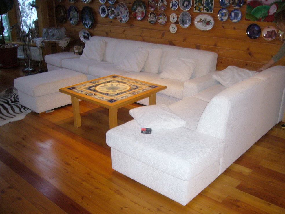 Багратионовская - реставрация диванов, материал лен