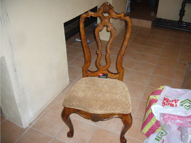 Колюбакино - реставрация стульев, материал бархат